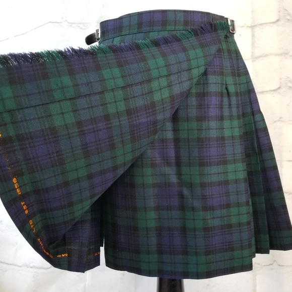 McCarthy 18 Black Watch Tartan Plaid Uniform Skirt - Picture 10 of 11